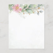 Billigfliegerische Eukalyptus-Blätter Einladung (Rückseite)