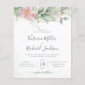 Billigfliegerische Eukalyptus-Blätter Einladung (Vorderseite)