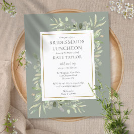Billigfliegerstaffel Green Bridesmaids Luncheon Ei