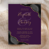 Billiggoldene Ecken Lila Hochzeit