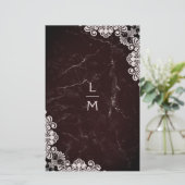 Billigster Spitzeneffekt Klassische Initiale Hochz (Stehend Vorderseite)