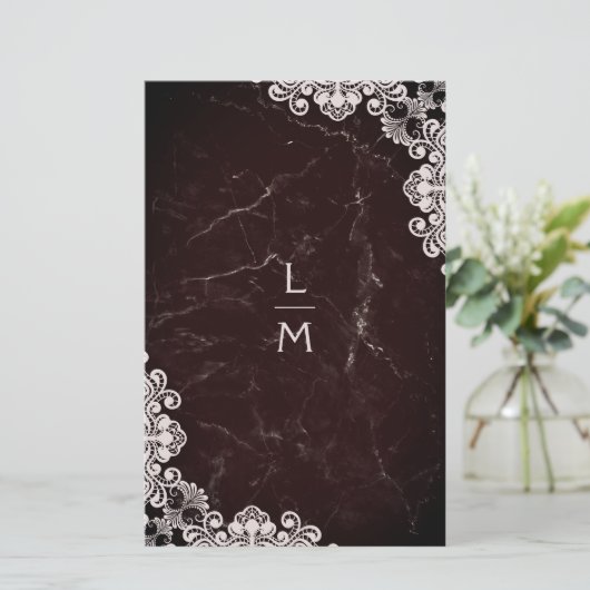 Billigster Spitzeneffekt Klassische Initiale Hochz (Stehend Vorderseite)