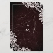 Billigster Spitzeneffekt Klassische Initiale Hochz (Vorne/Hinten)