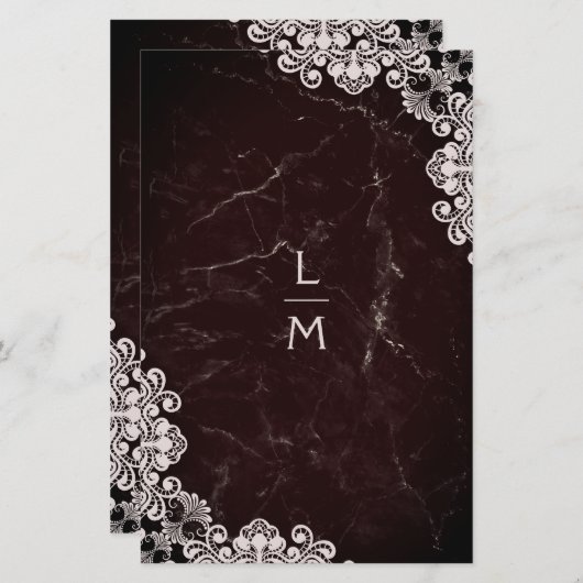 Billigster Spitzeneffekt Klassische Initiale Hochz (Vorne/Hinten)