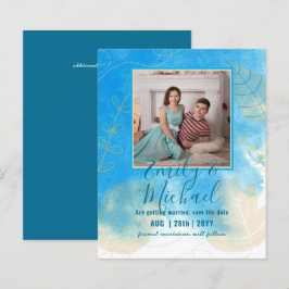 Billigstes FOTO Rett Datum Aquamarin Gold Abstrakt