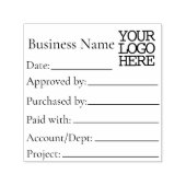 Billigung der Rechnungsverarbeitung für das Rechnu Permastempel (Design)