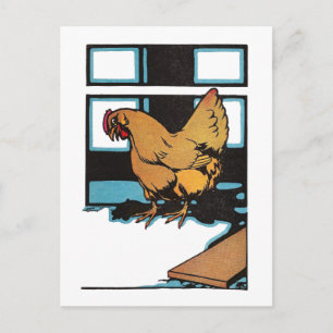 Billina das gelbe Huhn Postkarte