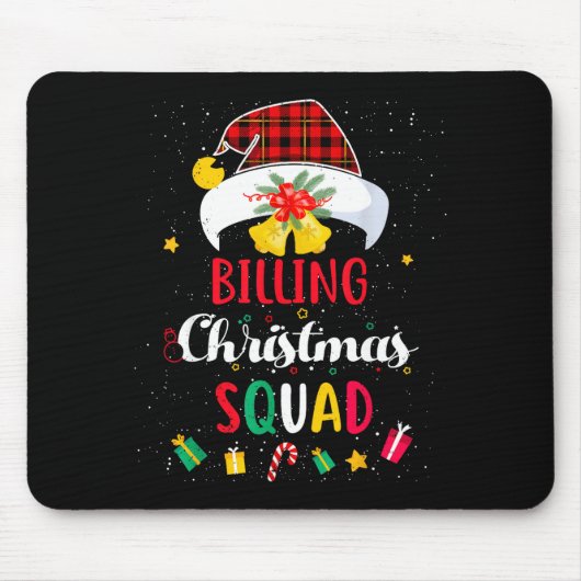 Billing Christmas Squad Santa Hat Billing Speciali Mousepad (Vorne)