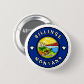 Billings Montana Button (Vorne & Hinten)