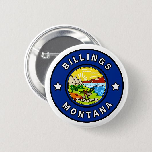 Billings Montana Button (Vorne & Hinten)