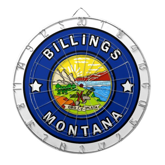 Billings Montana Dartscheibe (vorne)