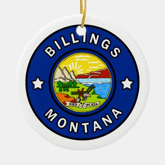 Billings Montana Keramikornament (Vorne)