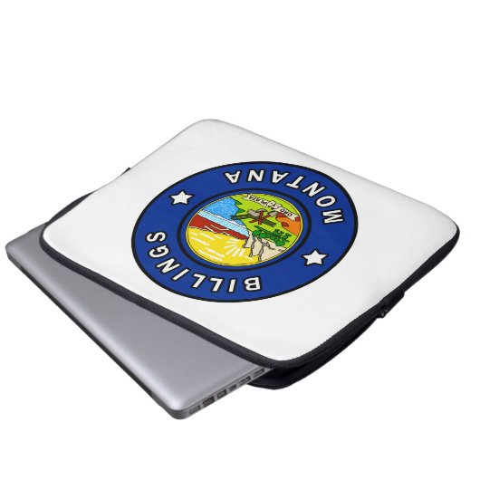 Billings Montana Laptopschutzhülle (Vorne Knopf)