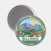 Billings Montana Magnet (Vorderseite/Rückseite)
