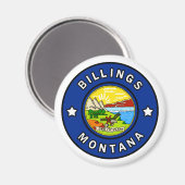 Billings Montana Magnet (Vorderseite/Rückseite)