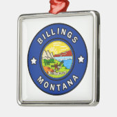 Billings Montana Ornament Aus Metall (Links)