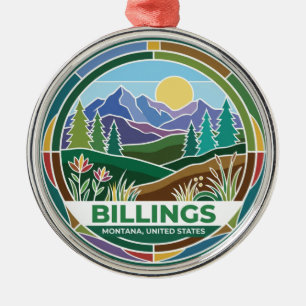 Billings Montana Ornament Aus Metall