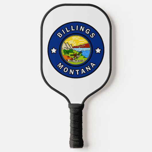 Billings Montana Pickleball Schläger (Vorderseite)