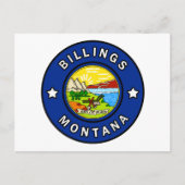 Billings Montana Postkarte (Vorderseite)