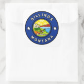 Billings Montana Quadratischer Aufkleber (Tasche)