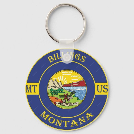 Billings Montana Schlüsselanhänger (Vorderseite)