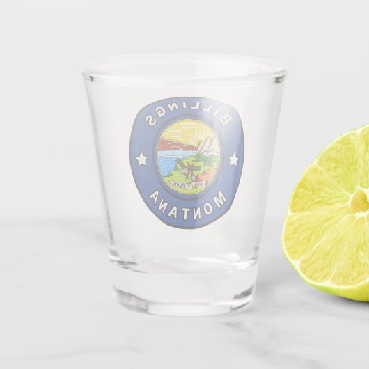 Billings Montana Schnapsglas (Rückseite)