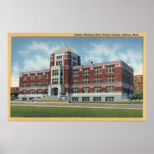 Billings, Montana - Staat Ost-Montana Poster (Vorne)