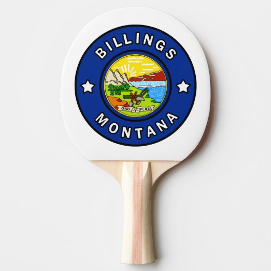 Billings Montana Tischtennis Schläger (Vorderseite)