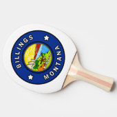 Billings Montana Tischtennis Schläger (Seitenansicht)