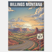 Billings Montana Travel Magnet (Vorderseite)