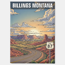 Billings Montana Travel Magnet