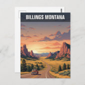Billings Montana Travel Postkarte (Vorne/Hinten)