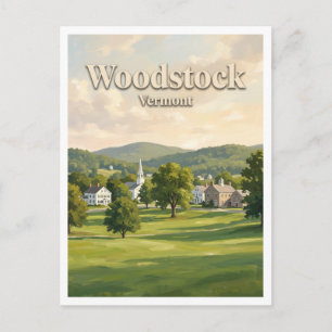 Billings Park Woodstock Vermont Postkarte