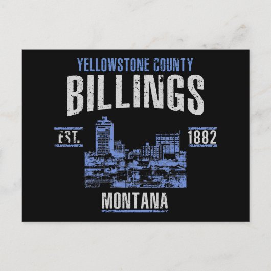 Billings Postkarte (Vorderseite)