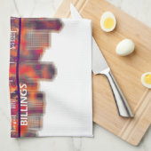 Billings Skyline Geschirrtuch (Viertel Falte)