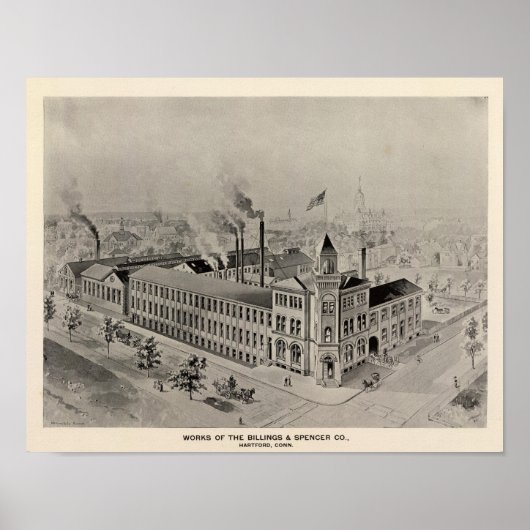 Billings & Spencer Co Poster (Vorne)