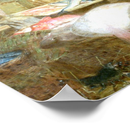 Billingsgate Fish Market Poster (Ecke)