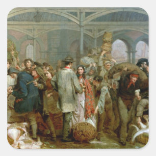 Billingsgate Fish Market Quadratischer Aufkleber