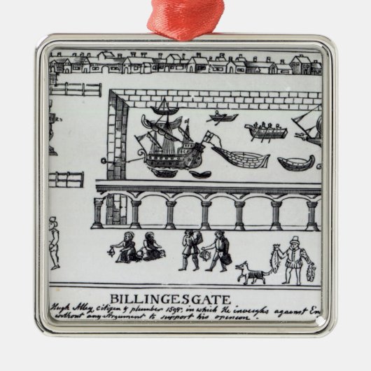 Billingsgate-Markt Ornament Aus Metall (Vorne)