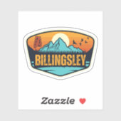 Billingsley, Alabama Aufkleber (Blatt)