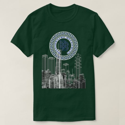 BILLIONAIRE BLUEPRINT SKYLINE T-Shirt (Design vorne)
