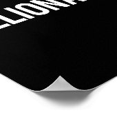 Billionaire - Cool New Money Club Ceo Funny Gift T Poster (Ecke)