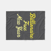 Billionaire , New Year, Hapness, Simple Joys  Fleecedecke (Vorderseite (Horizontal))