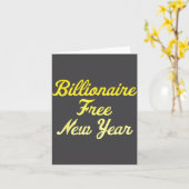Billionaire , New Year, Hapness, Simple Joys  Karte (Gelbe Blume)