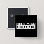 - Billionaires sind zum Kotzen Button (Vorne & Hinten)