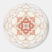 Billowy Blooming Mandala Magnet (Vorne)
