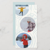 Billowy Snow- Tall Holiday Photo Card (Vorne/Hinten)