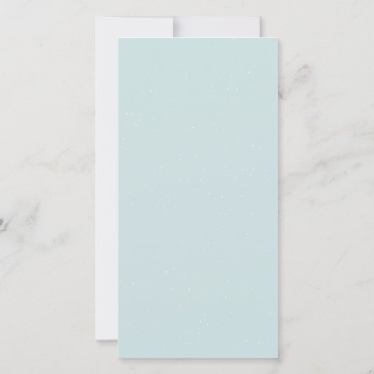 Billowy Snow- Tall Holiday Photo Card (Rückseite)