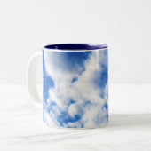 Billowy Wolken-Tasse Zweifarbige Tasse (Vorderseite Links)