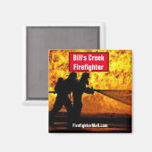 Bill's Creek Firefighter Magnet (Vorderseite/Rückseite)